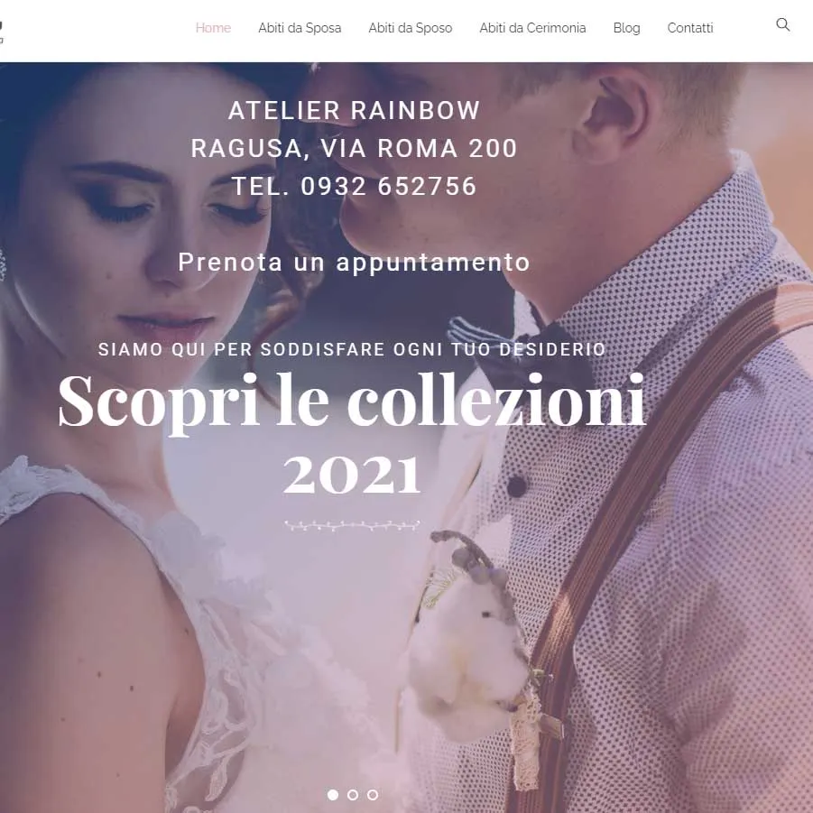 E-commerce abiti da sposa Rainbow
